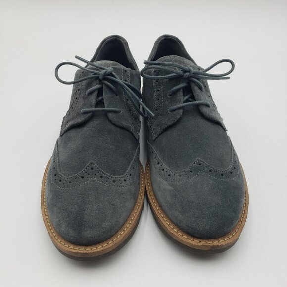 Ecco Sartorlle Lace Up Tailored Oxford Loafers 7 WomensDress Shoes Gray